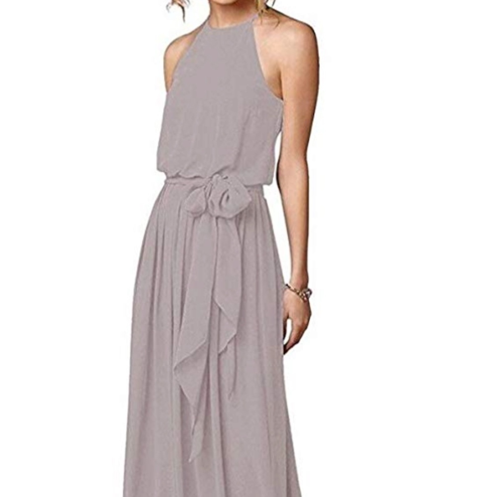 Silver Bridesmaid Dress